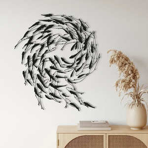 Art mural en fer personnalisé en métal avec design abstrait pour les intérieurs de maison modernes disponibles au prix de gros - Product Image 6
