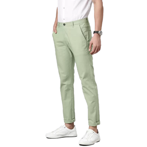 Pantalon chino personnalisé pour hommes, qualité supérieure, coupe ajustée, décontracté, motif droit, couleur unie, formel, grande taille, anti-rides - Product Image 2
