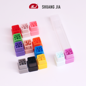 SHUANGJIA 1 pièce Support <span class=keywords><strong>vide</strong></span> coloré pour fraises à ongles 3/32\", Boîte de rangement pour fraises, Conteneur en plastique transparent, Accessoires pour ongles - Product Image 3