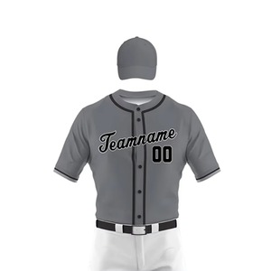 Uniformes de Béisbol Personalizados, Transpirables, para Hombre, Ropa de Equipo para Adultos, Tela de Poliéster de 300g, Colores y Diseños Personalizados, Nueva Llegada - Product Image 2