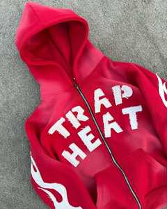 Nueva llegada de Speedy Industry Flare chándal 480 GSM 100% algodón pesado térmico transpirable tela Distress Logo OME sólido - Product Image 2