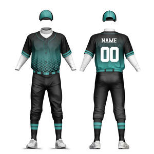 Conception personnalisée Vêtements de sport Impression Uniformes de baseball Conception supérieure Nouveaux uniformes de baseball à séchage rapide - Product Image 1