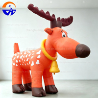 Élan de Noël gonflable Chenghuang 2026 / Décoration de vacances, cerf de dessin animé gonflable pour Noël