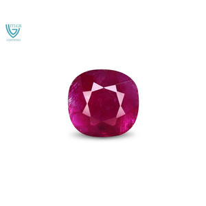 Rubí (Manik) - Gema Natural Facetada de 5.09 Quilates, Creada en Laboratorio, Pulida, Tallada, en Forma de Estrella, Color Naranja, Rojo, Amarillo, Azul, Rosa, 8mm 1mm - Product Image 1