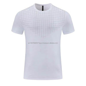 T-shirts avec impression de logo personnalisé, 90% polyester, t-shirt de sport pour homme, t-shirt d'entraînement - Product Image 2