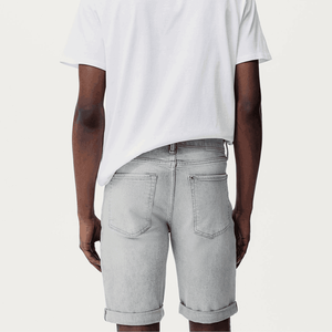 Shorts pour hommes en coton lourd délavé à l'acide, style streetwear vintage, personnalisés, délavés au soleil, shorts de sport délavés à l'acide pour hommes - Product Image 4