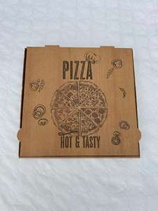 Boîte à pizza 40x40cm 50 pièces Boîtes en carton perforées Fabriquées en France - Product Image 1