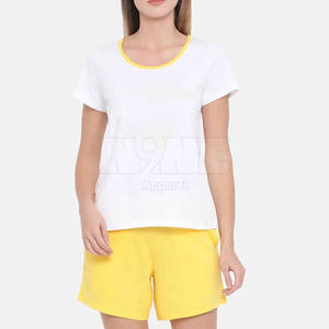 Ensembles courts décontractés de la meilleure qualité pour femmes pour le printemps/été porter des vêtements à motif solide - Product Image 1