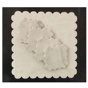 Ensemble de 4 sous-verres en pierre de marbre de la meilleure qualité pour la salle à manger et la cuisine Tapis et tampons Décoration de la maison - Product Image 4