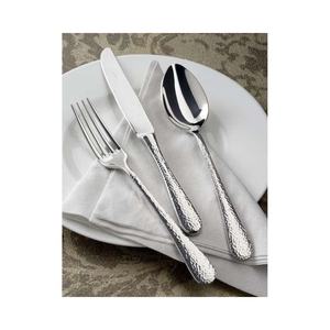 Fourchette en acier inoxydable martelé écologique pour salade de fruits avec conception polie en cuivre cuillère à fourchette en acier inoxydable or rose - Product Image 6