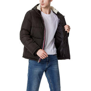 Chaquetas de Plumón de Color Sólido de Alta Calidad 2025, Chaquetas Personalizadas para Hombre de Talla Grande, Chaquetas de Burbuja con Cremallera Completa para Uso en Invierno - Product Image 5
