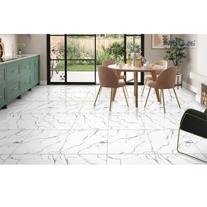Moderno elegante sala de estar 600*600mm nuevo Calacatta Bianco azulejos de porcelana brillante pared suelo Fondo azulejo estilo contemporáneo - Product Image 6