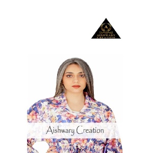 Vestido Maxi de Algodón con Estampado Floral, Transpirable, Antipilling, Modesto, Tipo Abaya Kaftan, Elegante, de Manga Larga, para Uso Diario, para Mujeres Musulmanas, Talla Grande - Product Image 3