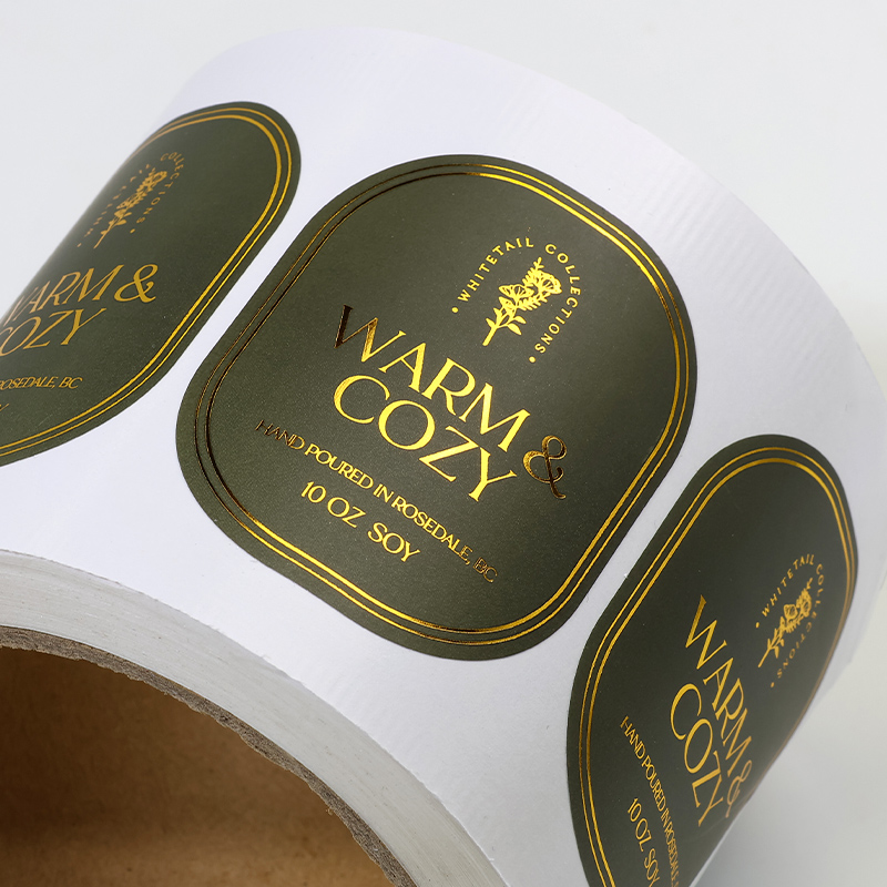 Custom Waterproof Perfume Label 3D Gold Foil Texture Sticker for Perfume Bottle Packaging Label