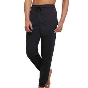 Pantalons de jogging décontractés pour hommes, taille élastique, jambes retroussées, respirants, 100% coton, coupe régulière, port quotidien - Product Image 6