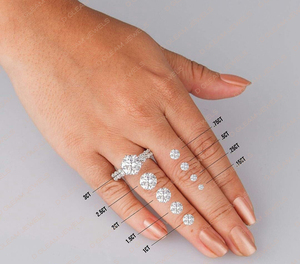 Anillo de Compromiso de Diamante de Laboratorio de 3 Quilates con Certificado IGI, Estilo Battle of the Bands, Ovalado, Oro Amarillo de 14K para Bodas y Fiestas - Product Image 4