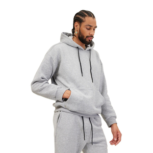 Sweat à capuche streetwear pour homme, taille XS, en polyester/coton, brodé sur mesure, épais, imperméable, coupe-vent, uni, pour l'hiver - Product Image 2