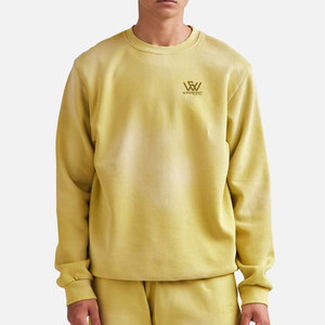 Vêtements sur mesure pour hommes sweat-shirt délavé et délavé au soleil pullover basics sweat-shirt délavé et délavé pour hommes - Product Image 1