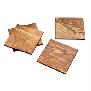 Posavasos de nogal Posavasos de madera de nogal y roble de calidad Accesorios de artículos para bebidas Mesa de madera por Artesanías de media luna - Product Image 2