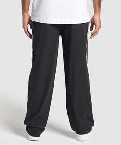 Pantalones Jogger Negros de Alta Calidad para Hombre, Corte Regular, Secado Rápido, Lavados, Transpirables, Estilo Holgado, Pierna Recta con Contraste, 2026 - Product Image 2