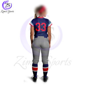 2025 Color azul Cómodo Más alta calidad Nueva llegada Superventas con tarifa al por mayor Uniforme de softbol unisex hecho a medida - Product Image 3