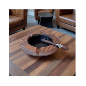 Cendrier en bois dur haute résistance Finition moderne Marque APEX ALIGN Forme carrée Style américain pour hôtels Restaurants Utilisation en extérieur - Product Image 1