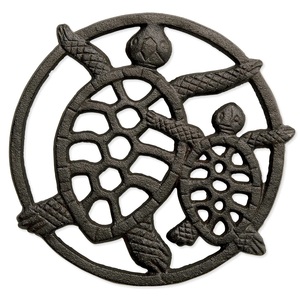 Salvamanteles de Aluminio en Forma de Tortuga, con Recubrimiento de Polvo Negro, Resistente al Calor, Decorativo, para Cocina y Protector de Mesa - Product Image 1