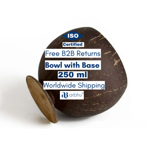 Cuenco de coco hecho a mano Natural 100%, cuenco de cáscara de coco pulido ecológico, vajilla sostenible para batidos, ensaladas y aperitivos - Product Image 1