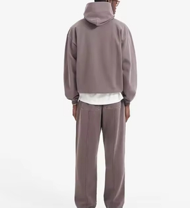 Grandes soldes Vente en gros Pull-over surdimensionné en coton pour hommes Survêtements bouffants en jogging uni Survêtement en molleton épais - Product Image 3