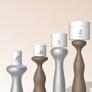 Frascos de crema de plástico PET esmerilado para cosméticos Tarro contenedor de PET transparente con tapa de HDPE en stock Tamaños 0,5 oz 1oz 4oz 6oz 8oz - Product Image 2