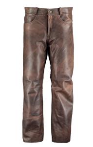 Nouveau pantalon pour hommes noir coupe ajustée personnalisé 100% cuir de mouton souple de haute qualité Style décontracté taille moyenne lavage foncé Service OEM disponible - Product Image 2