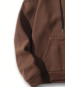 Haute qualité 500 GSM coton épais poids lourd sweats à capuche surdimensionnés unisexe Logo personnalisé grande taille sweats à capuche pour hommes - Product Image 5