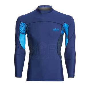 Bulk <b>Men</b> Rash Guard <b>Tops</b> Custom Logo <b>Swim</b> Shirts For Surfing, Diving, And Fitness Rash Guard - Product Image 1
