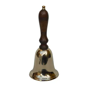 2Pieces Metal Hand Bells,Christmas Hand Bell,Musical Bell,for  Hotels,Schools,Restaurants