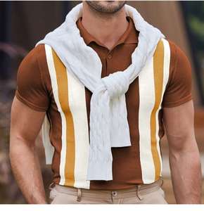 Camiseta de talla grande con cuello de hombre Polo de algodón de alta calidad 100% algodón con cuello de logotipo para ropa al por mayor en camiseta de todos los colores - Product Image 4