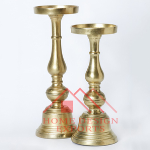 Meilleure vente Bougeoir en métal fini or Décoration de mariage Arrangement de bougies - Product Image 3