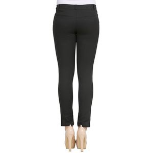 Leggings de Algodón para Mujer, Cintura Media, Transpirables, Bordados, Hasta el Tobillo, con Bolsillos Dobles, Botones, Logotipo y Decoración de Pliegues, Corte Regular - Product Image 6