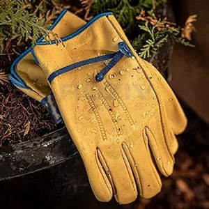 ถุงมือทำงานหนังปลอดภัยพร้อมสายรัดข้อมือแบบกันลื่นและปรับได้สวมใส่สบายและระบายอากาศได้ดี - Product Image 3