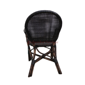 Nouveau fauteuil en rotin noir classique, moderne et minimaliste, pour la maison, la vente en gros, le salon, la salle à manger, le jardin, la terrasse, la mer - Product Image 3