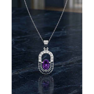 Collar con Colgante de Gota de Agua con Circonita, Diamante y Perla, Estilo Religioso en Oro de 18K - Product Image 2