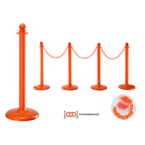 Fábrica de Taiwán PB50614/PB50634 Fácil instalación con ganchos de cadena Poste de barrera de tráfico Adecuado para estacionamiento - Product Image 3