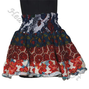 Gypsy Patch Work Mini Rara Hippy New Boho Festival Jupe Boho Stylish Multi Color Patch Cotton Mini Sexy Jupe pour Summer Wear - Product Image 6