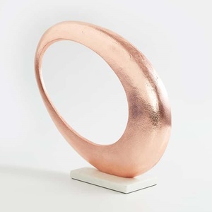 Escultura de amor de metal y aluminio fundido con base de madera, mesa, decoración del hogar, venta al por mayor, precio bajo, artículos de accesorios modernos - Product Image 5