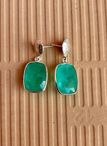 925 plata esterlina Paraiba turmalina pendiente hecho a mano hermoso pendiente de mujer. - Product Image 6