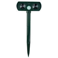 Repelente Solar para Animales OGDOR TG72970, para Perros, Pájaros, Gatos, Martas, Ratones, Control de Roedores Ultrasónico, Impermeable IP44, Alcance de 8 m