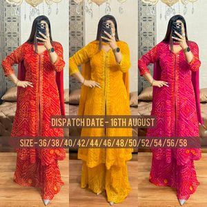 Traje Sharara étnico Shalwar Kameez indio Punjabi estilo paquistaní bordado boda y fiesta festiva desgaste mujeres - Product Image 1