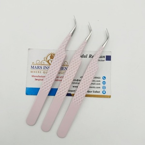 Pince à épiler pour extensions de cils rose clair à 90 degrés Marque privée Pince à épiler de haute qualité - Product Image 4