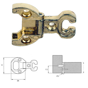 Cerniera per Mobili 'a0054' Oro - Product Image 1