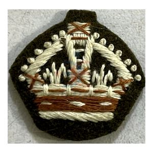 Écusson en tissu sergé fait main, de collection, en tissu peigné, insignes de grade de la Couronne royale du Commonwealth, étoiles de grade, étoiles PIPS - Product Image 2