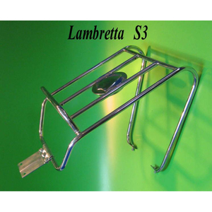 Portaequipajes trasero horizontal cromado / portaruedas Lambretta LI S3 + TV3 + SX + DL/GP + Serveta - Product Image 1
